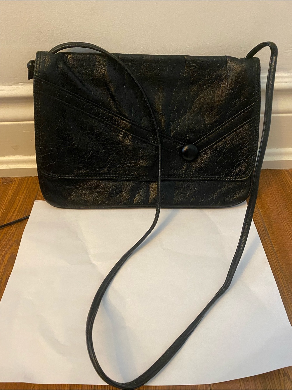 Vintage black Crossbody Bag - Classic Women's Shoulder Purse
